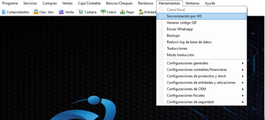 Captura real de Cuantico ERP: Sincronización de datos con SIRODeudas seleccionado, listo para recuperar.