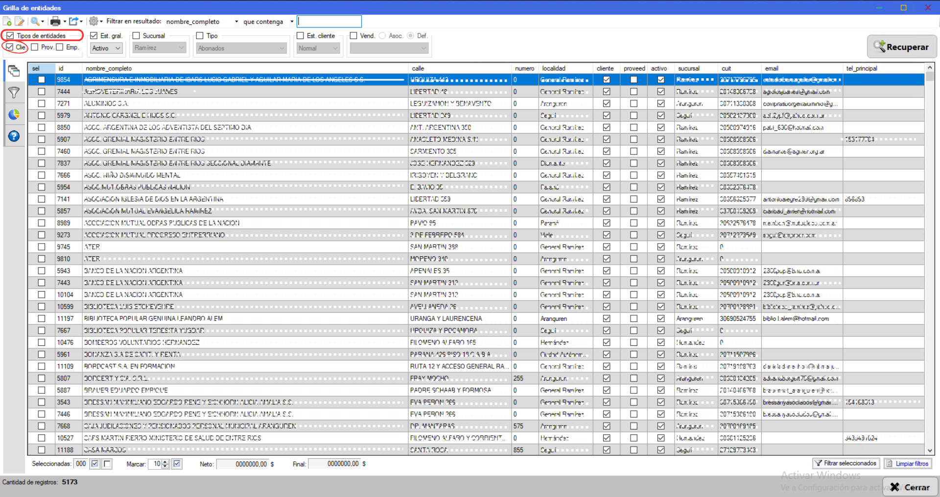 Clientes en Cuantico ERP