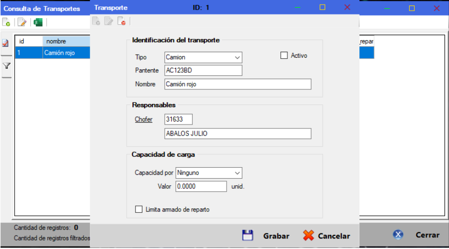 Gestión de transportes y choferes en Cuantico ERP